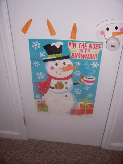 Pin the Nose on the Snowman!